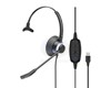 Micro-Casque Monaural UC Connexion USB-A avec Fonctions Cordon USB A-RX PRO 5000 M USB-A RX